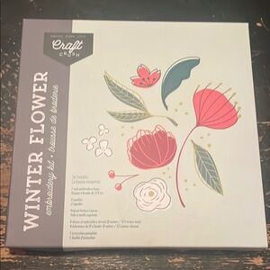 Winter Flower Embroidery Kit - Multicolor